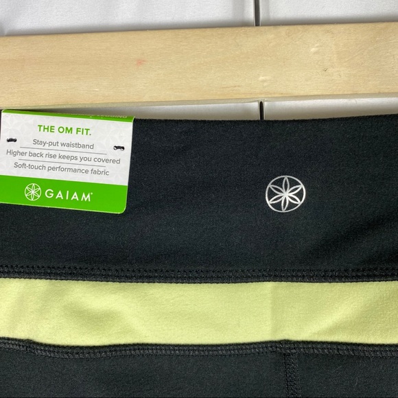 GAIAM Pants & Jumpsuits Gaiam Om High Rise 78 Colorblock Yoga Pants